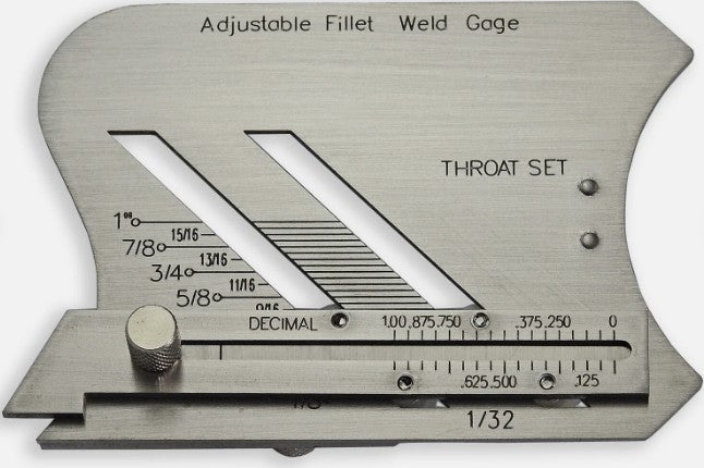Measure Fillet Machine Shop ADJUSTABLE WELD FILLET GAUGE 30-022 – Eng Supply store