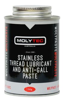 MOLYTEC Molypaste Anti-Gal 250g Brush Top Tin -Stainless Thread Lubric ...