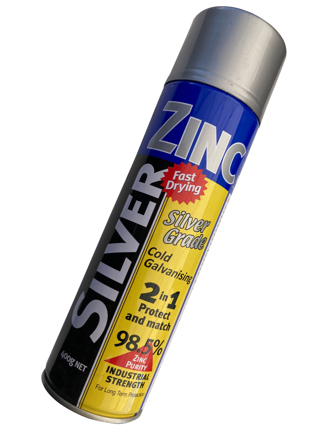 COLD GALVANISING AEROSOL SILVER ZINC 400G IN BRIGHT W0100