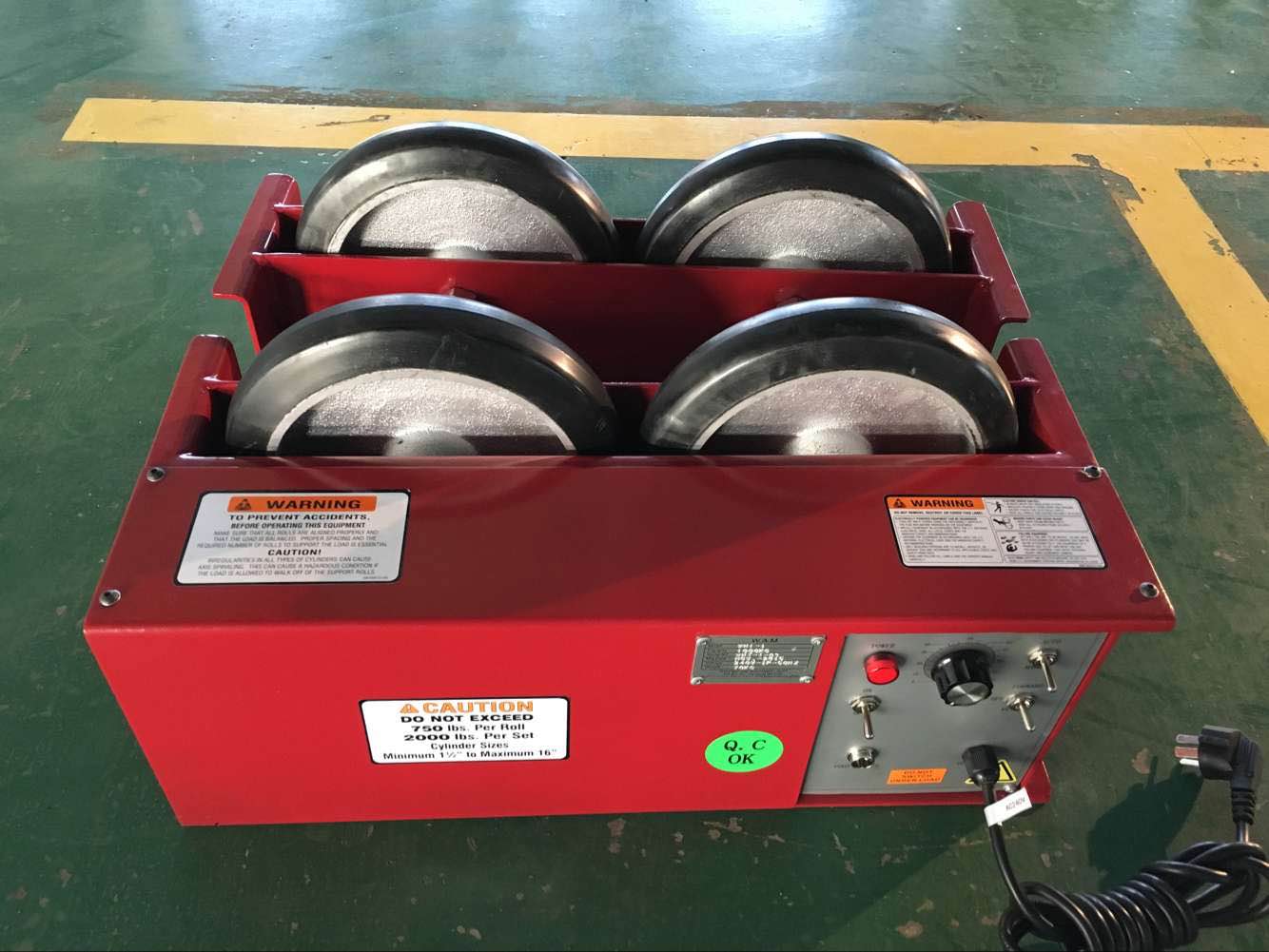 Machine Roller Thing Call Wht TURNING ROLLER KIT 1000KG (POWER & IDLE) with foot Pedal – Eng Supply store